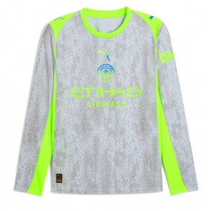 Manchester City Jalkapallovaatteet Kolmaspaita 2025-26 Pitkähihainen